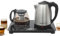 Tee und Kaffeestation in Einem, Wasserkocher 2LTeekanne und 1L mit Edelstahlfilter, Basis mit LCD Display, Temperatureinstellung und Sensor-Touchbedienung, 1500W Teestation (SCT-4002-1)
