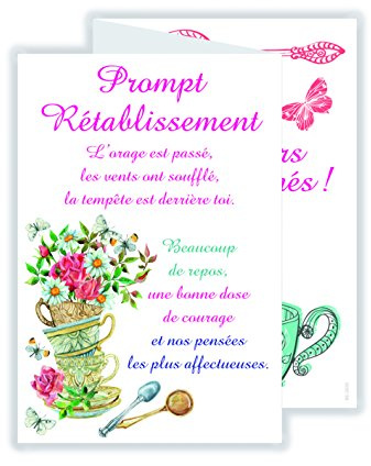 69-3935 Carte 3 Volets Prompt Rétablissement Femme