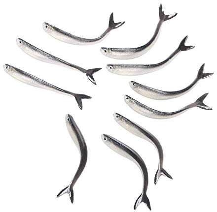 Shop of Wonder │10 universal Soft Bait Gummifische │Zander Hecht Barsch Pollack │ Drop Shot 8cm