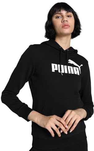 PUMA Femme Logo Hoodie Tr Sweatshirt, Puma Black, XXL EU