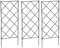 Plant Climbing Trellis Frame Garden Flower Plant Growing Support Metal Iron Trellis Wall Foldable Black 3PCS