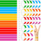 600pcs Pulseras Identificativas de Neón, 6 Colores, Pulseras de Papel Resistente al Agua, Adecuada para Entradas de Eventos/Festivales/Conciertos