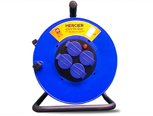 Kabeltrommel Mercier 4 Steckdosen – 25 m – 250 V – 3 G 2,5 mm² – H07RNF – 900
