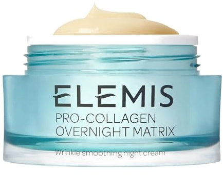 Elemis Pro-Kollagen Overnight Matrix, Anti-Falten Nachtcreme, Anti-Aging Reparaturcreme, Drone-Peptid-Technologie, Glättet, Strafft, Silikonfrei, 50 ml