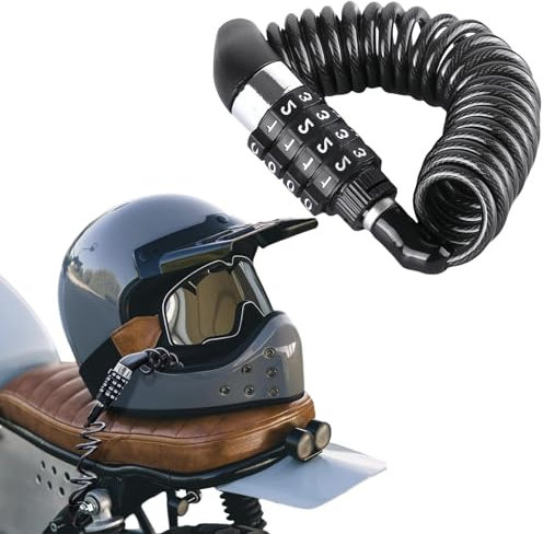 Fahrradschloss,Fahrradschloss Kabelschloss Helmschloss,Fahrradschloss mit Zahlencode,Anti-Diebstahl Fahrrad Kabelschloss,Zahlencode für Motorradhelm, Fahrradhelm,Kinderwagen