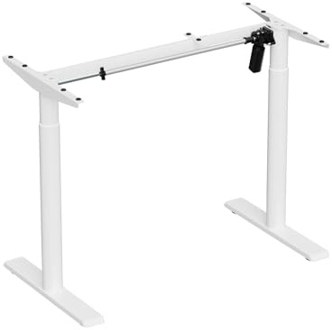 KIMEX - Struttura per scrivania motorizzata - Altezza 70-120 cm - Bianco - 150-5004