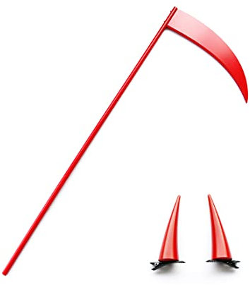 Chainsaw Man Cosplay Detachable Power Blood Demon Scythe Toy Halloween Cosplay Carnival Party Role Play Props Accessories with Headwear