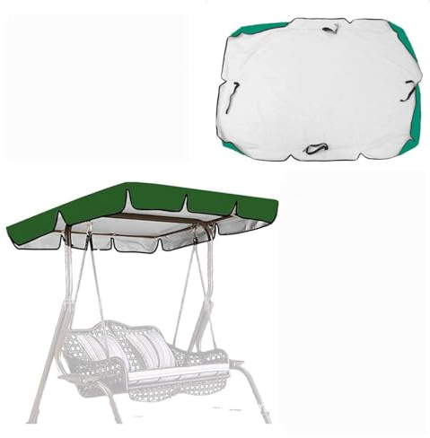 Tela Oxford Recubierta De Plata 600D Toldo Balancin De Jardin Resistente ai Viento Y ai Desgarro Liquidación De Columpios para Porche Al Aire Libre