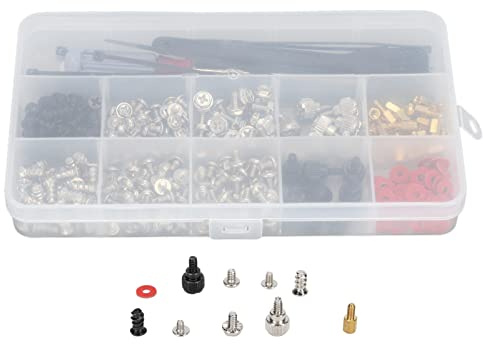 Set di viti per computer 362 pezzi, cacciavite per fascette, kit di pulizia per rondelle, accessori per la manutenzione per PC portatile