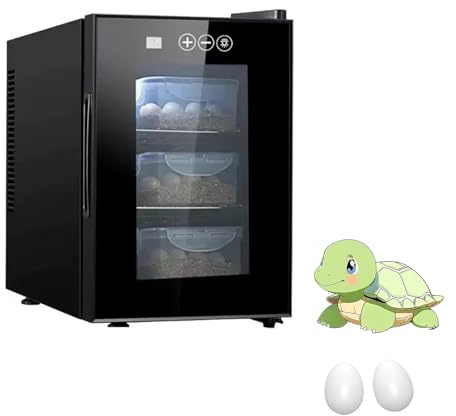 Hggdsac Incubadora 5°-60°C, 16L Incubadoras automáticas, Tipo gabinete, para Reptiles pequeños, Control preciso de Temperatura, para Reptiles o Aves de Corral como Tortugas, lagartos, Geckos