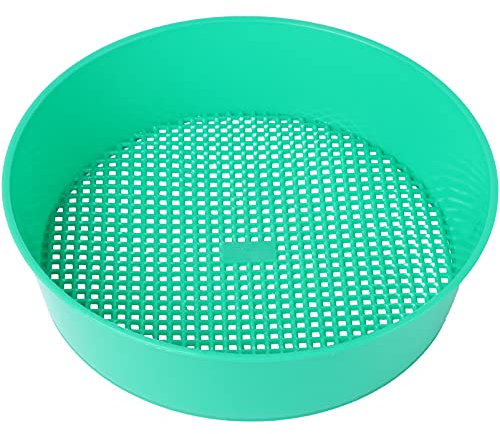 OUNONA - Setaccio da giardino, in plastica, per compost, terriccio, pietre, attrezzo a rete per giardinaggio e semenzaio