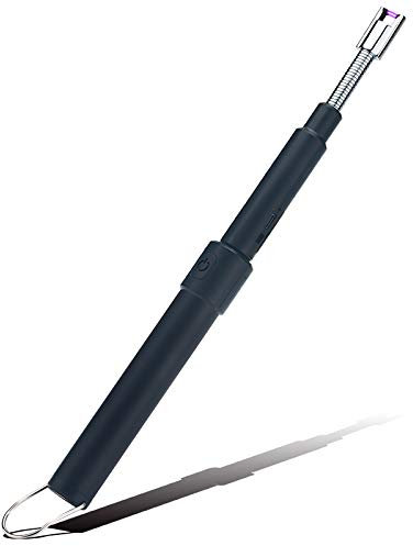 Vomon Electric Arc Lighter, Extendable Up to 70 cm, 360°, USB-Rechargeable for Barbecue, Candles, Kitchen, Stove, Camping