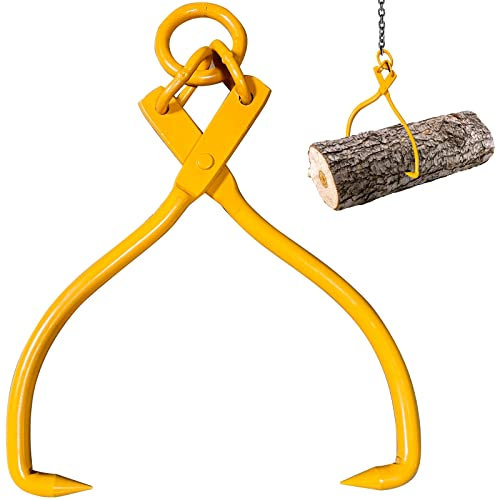 BotaBay Verbesserte Holz-Hebezange, 40,6 cm, Holzscheit-Hebezange, robuste Grapple-Holzkralle für Holzscheitheben, Handhabung, Ziehen und Tragewerkzeug