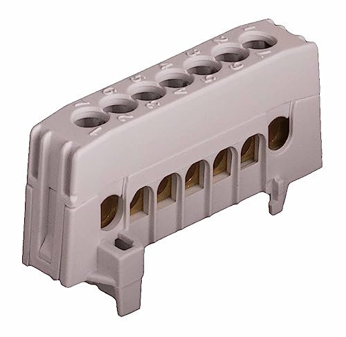 Pollmann Phasenklemme A7-F2, 7-polig, grau, 1 Stück