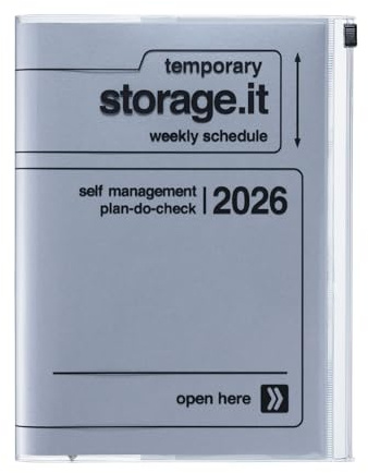 MARK'S 2025/26 Taschenkalender, A5 Storage.it // Silver