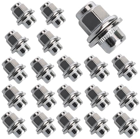 20pcs Carbon Steel Wheel Nuts Set, for Jaguar F-Type, S-Type, X-Type, XF Series, XJ X350/X351/X358, XK/XKR Series, M12 x 1.5 Locking Wheel Lug Nuts