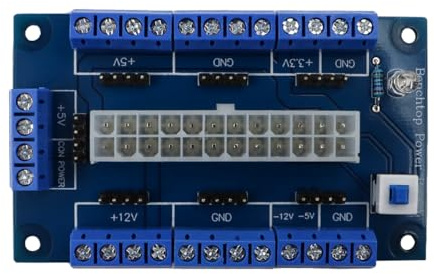 Nicear Módulo ATX Breakout Board 24 Pines 20 Pines Adaptador De Fuente De Alimentación ATX Placa De Alimentación De Banco Para Pruebas De PC