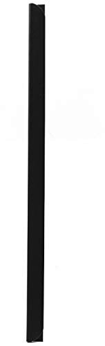 LEO’s - 100 x Klemmschienen Schwarz DIN A5 (210 mm) FH 3-4 mm für ca. 30 Blatt - Klemmschiene zum Binden von ungelochten Papier Unterlagen und Blattsammlungen - Klemmleiste aus Hart-PVC
