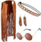 Indianerin Kostüm Set mit Haarband + Brille + Ohrringe (XL)