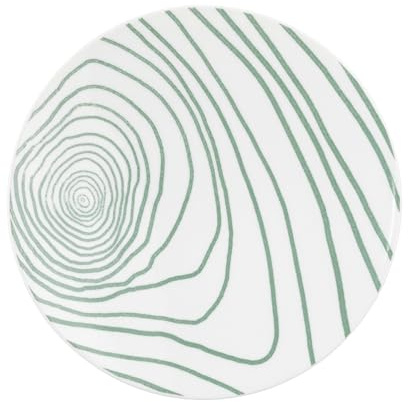 Seltmann Weiden [DL] Life Frühstücksteller rund 22,5 cm rund Nature Jahresringe grün [RAB] [SP] UVP: 13,90