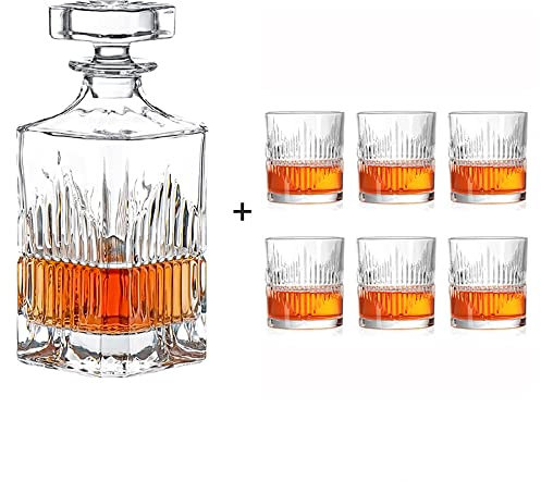 Ensemble De Verres À Whisky De 2/6 Verres À Shot Transparents, Ensemble De Verres À Boire À L'Ancienne, Ensemble Cadeau, Verre À Whisky À Cognac Pour Liqueur - Cadeau Pour Petit Ami (Ensemble De 6 Ta
