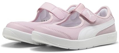 Puma COURTFLEX V3 Lina V PS, Basket Femelle, Rose Mauve-Puma White,