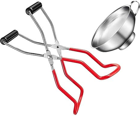 Alipis Pinzas Para Botellas y Abrazadera Para Botella Antideslizantes De Acero Inoxidable, Elevador De Frascos Seguro Para Cocina, Herramienta Práctica Para Transferir y Recoger Frascos