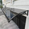 Vordach für Haustür und Terrasse mit Halterung aus Aluminiumlegierung - Polycarbonat Überdachung