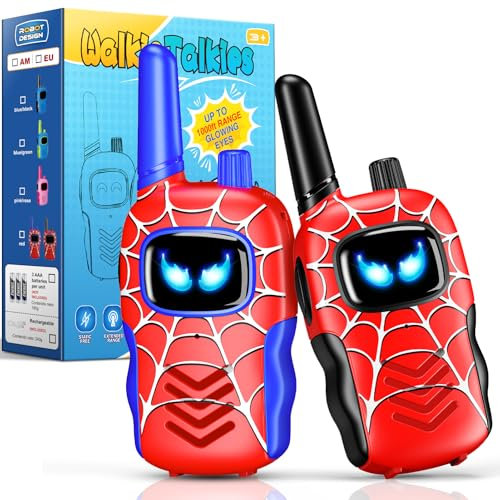 Toyokid Walkie Talkie Kinder, Spielzeug ab 3 4 5 6 7 8 9 10 Jahre Geschenk Junge Mädchen 3-12 Jahre Weihnachten Geschenke Kinder Walki Talki Outdoor Spielzeug Funkgerät Spielsachen Spiele für Jungen
