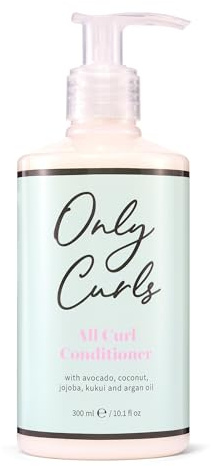 Only Curls All Curl Conditioner, 300ml, Curly Hair Care Conditioner, Silicone-Free, Gentle Formula, Hydrating, Gentle & Detangling, Soft, Defined, Frizz-Free Curls, For All Curly Hair Types