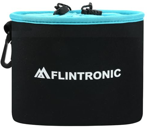 flintronic Custodia Protettiva in Neoprene, Impermeabile Antiurto Custodia per Fotocamera Obiettivo, Fodera Morbida e Soffice, Leggero Borsa per Fotocamera, Obiettivi & Accessori -14 * 11 * 8cm