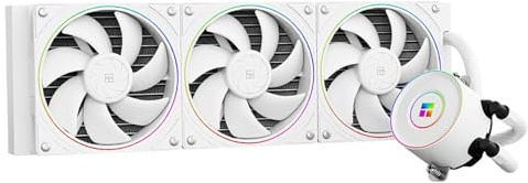 Thermalright Aqua Elite 360 V5 ARGB White CPU-Flüssigkeitskühler, 360 mm Kühlkörpergröße, 3x TL-S12-W PWM Lüfter, für AM4/AM5, Intel LGA115X/1200/1700/1851, AIO CPU-Kühler