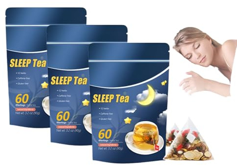 Tisana For Dormire Alle Erbe, Bustine Di Tè Rilassante For Dormire, Miscela Di Erbe Naturali Calmanti For Un Sonno Ristoratore(3PC)