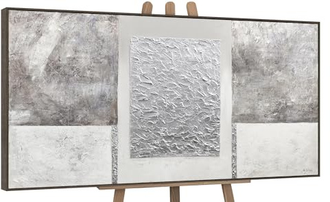 YS Quadro con cornice realizzato a mano Pittura acrilica su tela Stabilità perfetta Dipinti a mano divertenti uccelli Arte murale 140x70 cm