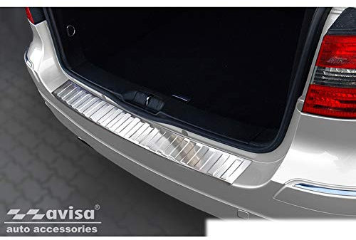 Avisa Edelstahl Heckstoßstangenschutz kompatibel mit Mercedes B-Klasse W245 2005-2008 'Ribs'