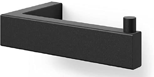 Zack Linea Black Stainless Steel Toilet Roll Holder 40590