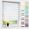 Doppelrollo klemmfix ohne Bohren, Duo Rollos für Fenster & Tür mit Bohren, Version 2025 Weiß B65 x H120cm (Stoffbreite 61cm), Fensterrollo lichtdurchlässig & verdunkelnd, Klemmrollo Sonnenschutz