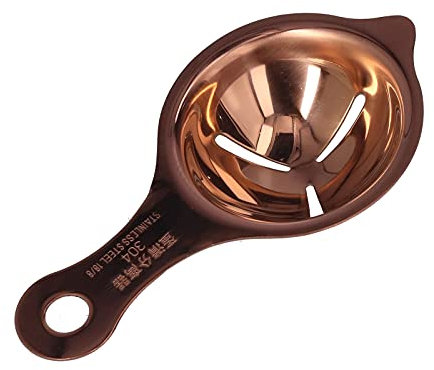 QANYEGN Séparateur D'ufs, Séparateur D'ufs En Acier Inoxydable, Séparateur De Blanc Et De Jaune D'uf, Gadgets De Cuisine, Outils De Cuisson Essentiels Pour Gteaux Et Meringue(Or rose)