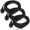 as - Schwabe 70532 Bohrmaschinen-Anschlussleitung, Schwarz, 3 m (Packung mit 3)