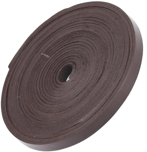GORGECRAFT 5 m platt läderrem 10 mm bred äkta läderremsa 2,5 mm tjock kohud läderrem snöre flätning tråd för armband smyckestillverkning bälten stövel spets gör-det-själv hantverk, kokosbrun