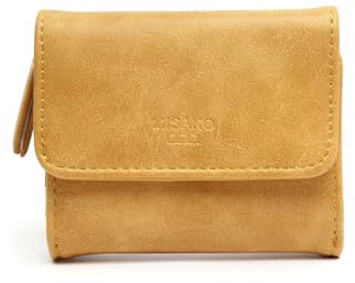 MISAKO Yansi Basic mittelgroßes Portemonnaie Damen - Yansi Senfgelb 9 X 10 X 3 cm