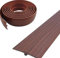 Übergangsprofil selbstklebend, T Profil 5 x 300 cm, Flexible PVC Übergangsleiste Boden für alle Bodenarten, zuschneidbar & wasserfest (Dunkelbraune Holzmaserung, 3 M)