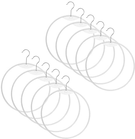 Mobestech 10pièces Lot de Cintres Ronds pour Bikinis Culottes et Châles Porte-Accessoires pour Dressing