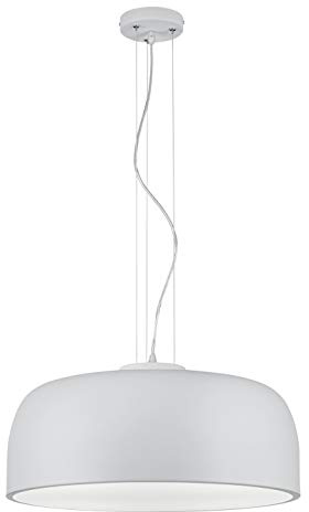 Trio Leuchten Baron 309800431 Pendelleuchte, Metall, Weiß Matt, 309800432