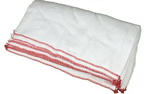 NAUSHA 5 x Extra Large Double Layered 100% Soft Cotton Super Jumbo Cleaning Dish Cloth Wash 40x50cm Premium Quality