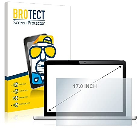 BROTECT 17 Entspiegelungs-Schutzfolie für Notebooks mit 17,0 Zoll (43.2 cm) [341 mm x 273 mm, 4:3] Displayschutz-Folie Matt, Anti-Fingerprint