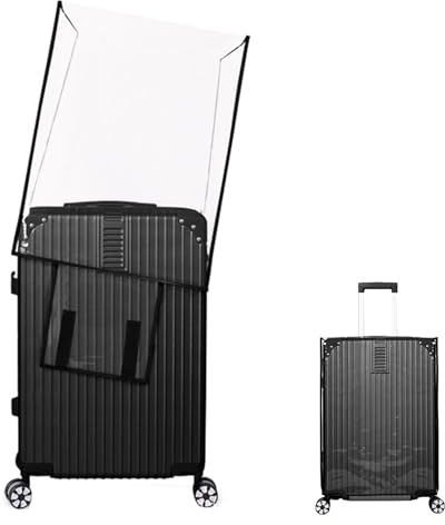 Tokaneit Copri Valigia Impermeabile 20 Pollici Coperture per Valigie Trasparenti,Custodia Trasparente in PVC Suitcase Cover,Custodie Protettive per Valigie,Copertura per Bagagli Riutilizzabile