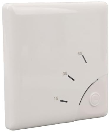 Interrupteur de Minuterie Murale avec Compte à Rebours 15/30/60 Minutes pour Les économies d'énergie et Le Contrôle Automatique des Appareils électroménagers - pour Ventilateurs et Lumières, 100-265V