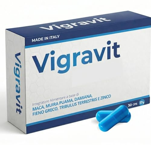 Integratore Uomo ad Azione Rapida per Vigore ed Energia con Maca Peruviana, Tribulus Terrestris, Muira Puama, Fieno Greco e Zinco