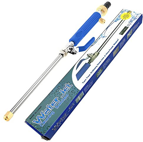 Hydro Jet, Hillylolly High Pressure Water Gun,Hochdruck Wasserpistole, Sprühlanze für Gartenschlauch, High Pressure Power Washer, Auto Hochdruck Wasserpistole, Garten Wasserpistole (Blau 2)